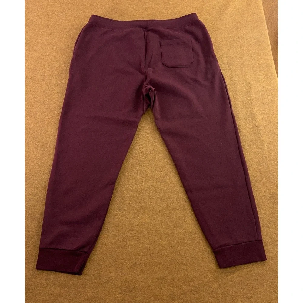 Polo Ralph Lauren Mens 2X-Large Tall Maroon Red Drawstring Tapered Jogger Pants